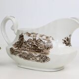 English sauceboat, Ridgway, Hayride model, vintage