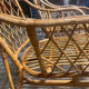 Pair of rattan armchairs