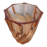 Vase Luminarc tourbillon en verre rose