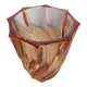 Luminarc tourbillon vase in pink glass