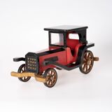 Wooden car, old toy or decoration
