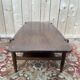 Table basse scandinave en acajou à double plateau