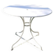 Metal garden round table