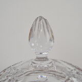 Bohemian cut glass jar 1960s
