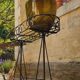 Jardinière en fer forgé vintage année 50