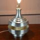 Pied de lampe en aluminium brossé, 1970