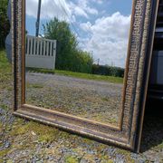 Miroir ancien à fronton 152/86 cm