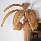Illuminated rattan mirror 100x80cm