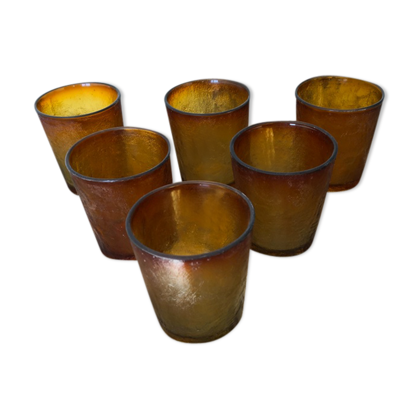 Series 6 glasses old yellow-orange