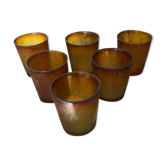 Series 6 glasses old yellow-orange