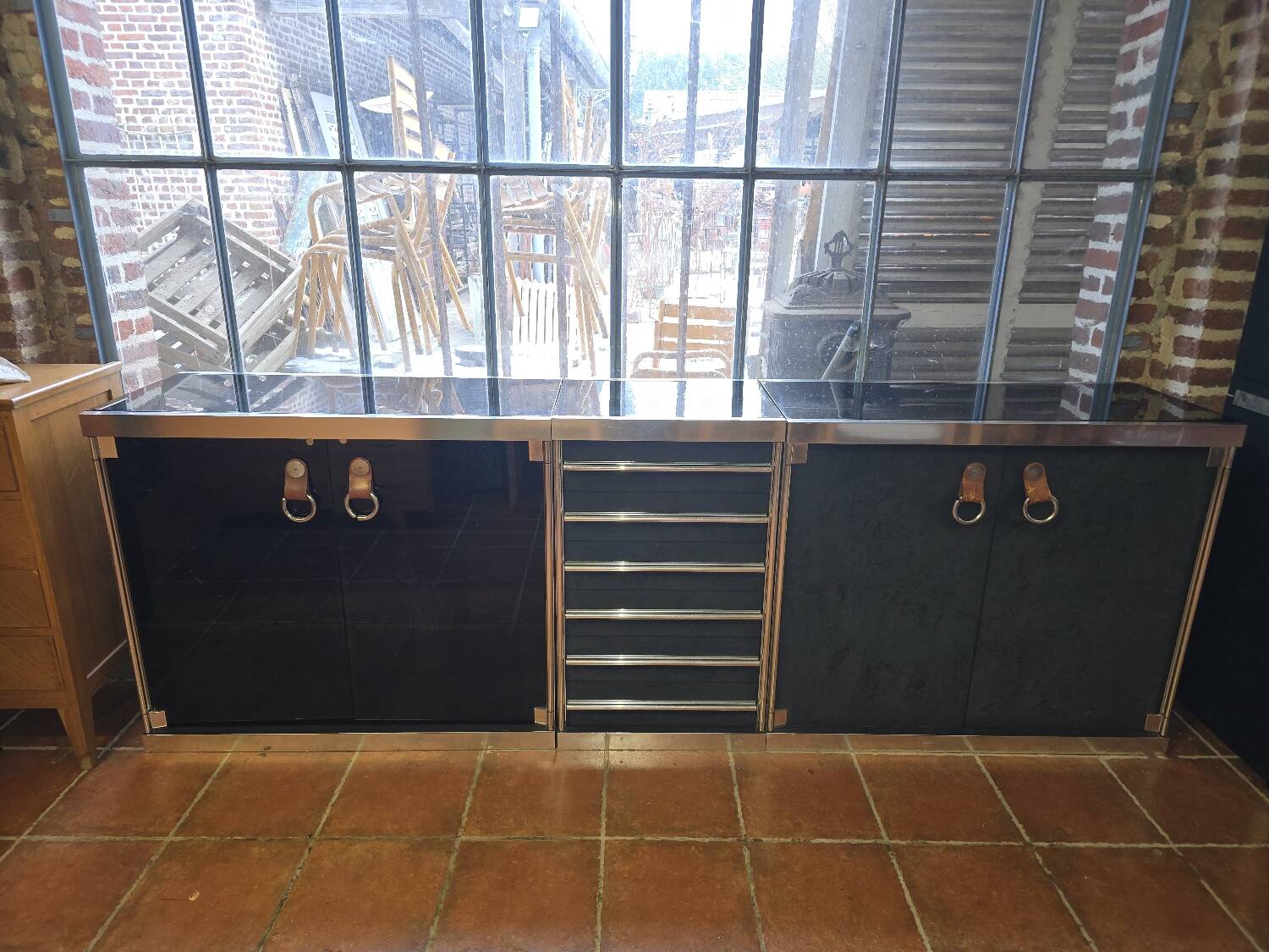 Sideboard by Guido Faleschini for Hermès from the 1970s.