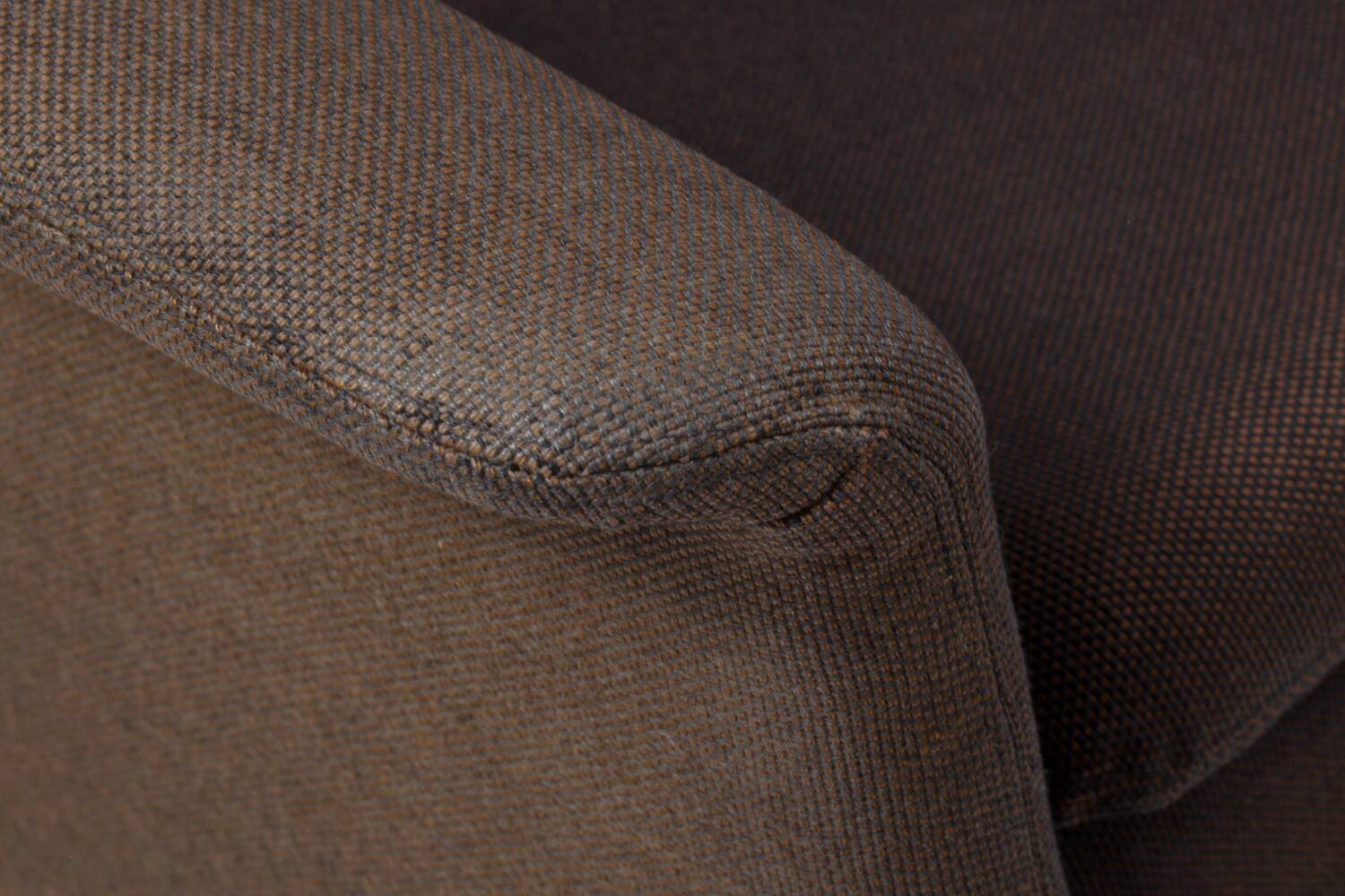 Mid-Century Danish Brown 3-Seater Sofa by Folke Ohlsson for Fritz Hansen