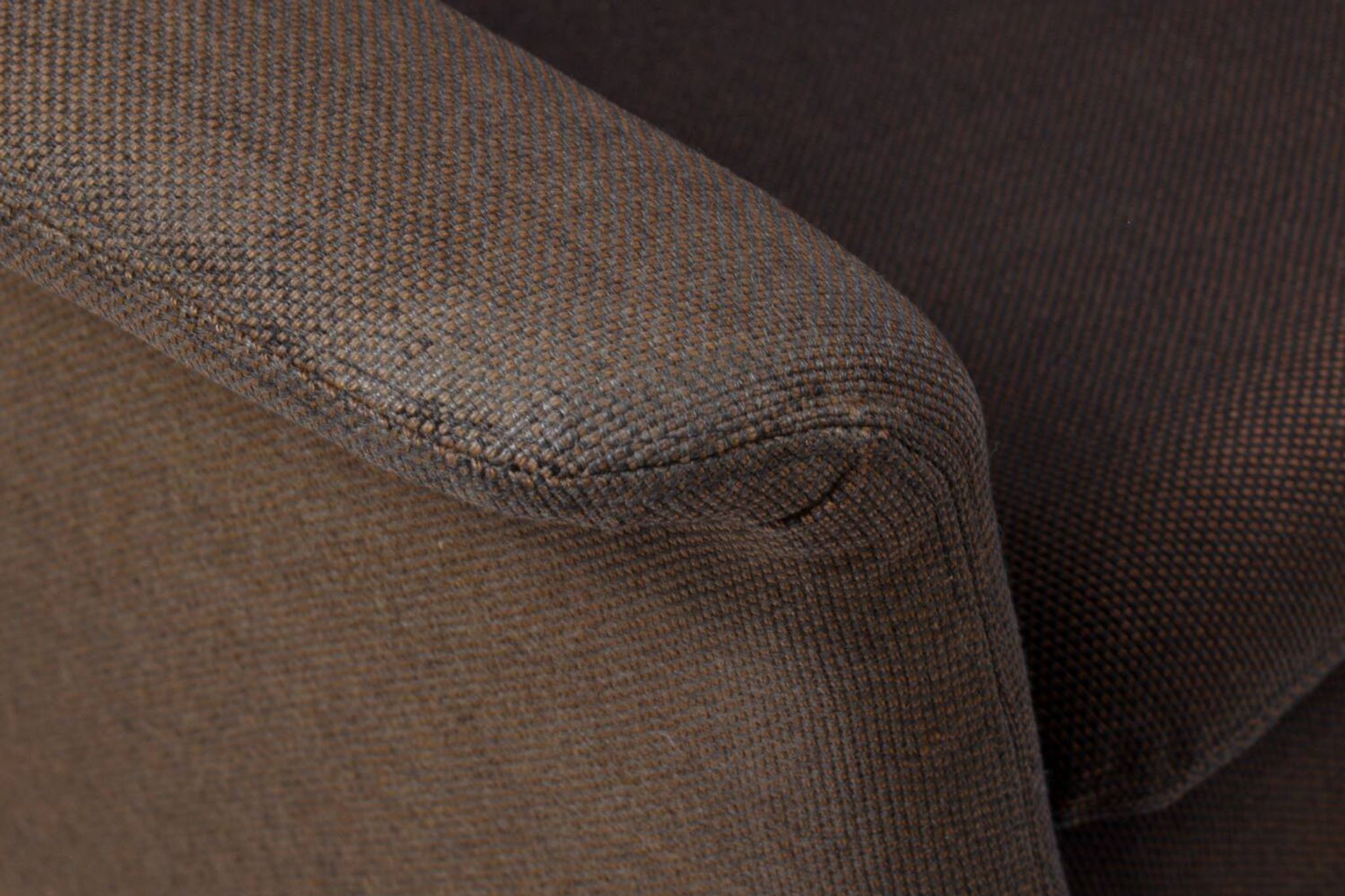 Mid-Century Danish Brown 3-Seater Sofa by Folke Ohlsson for Fritz Hansen