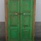 Old green wooden cabinet