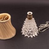 Lampe de table dans un vase en verre de murano rostrato pour barovier & toso, années 1940