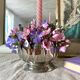80s lotus flower candle holder