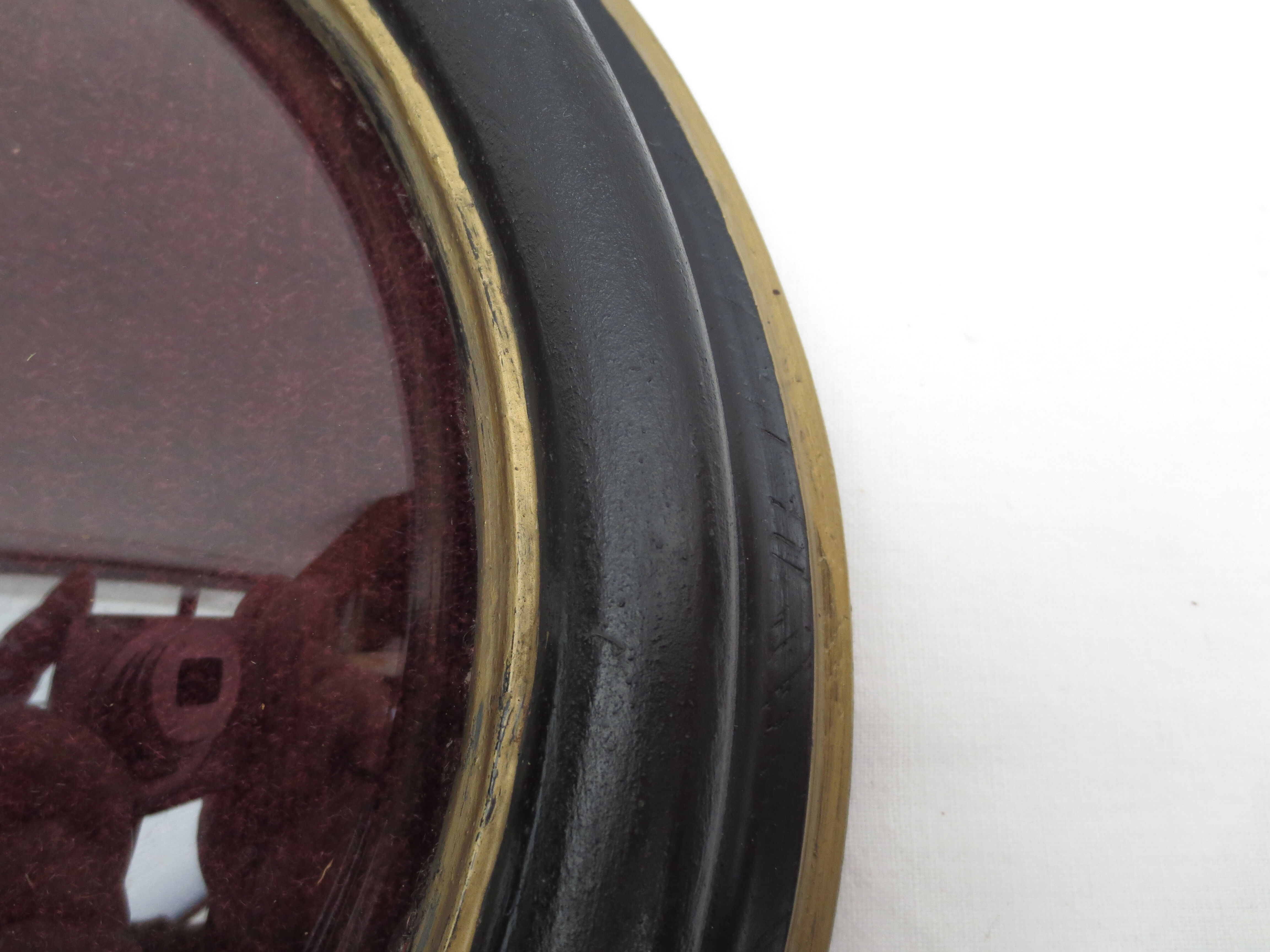Napoleon III bulging oval frame