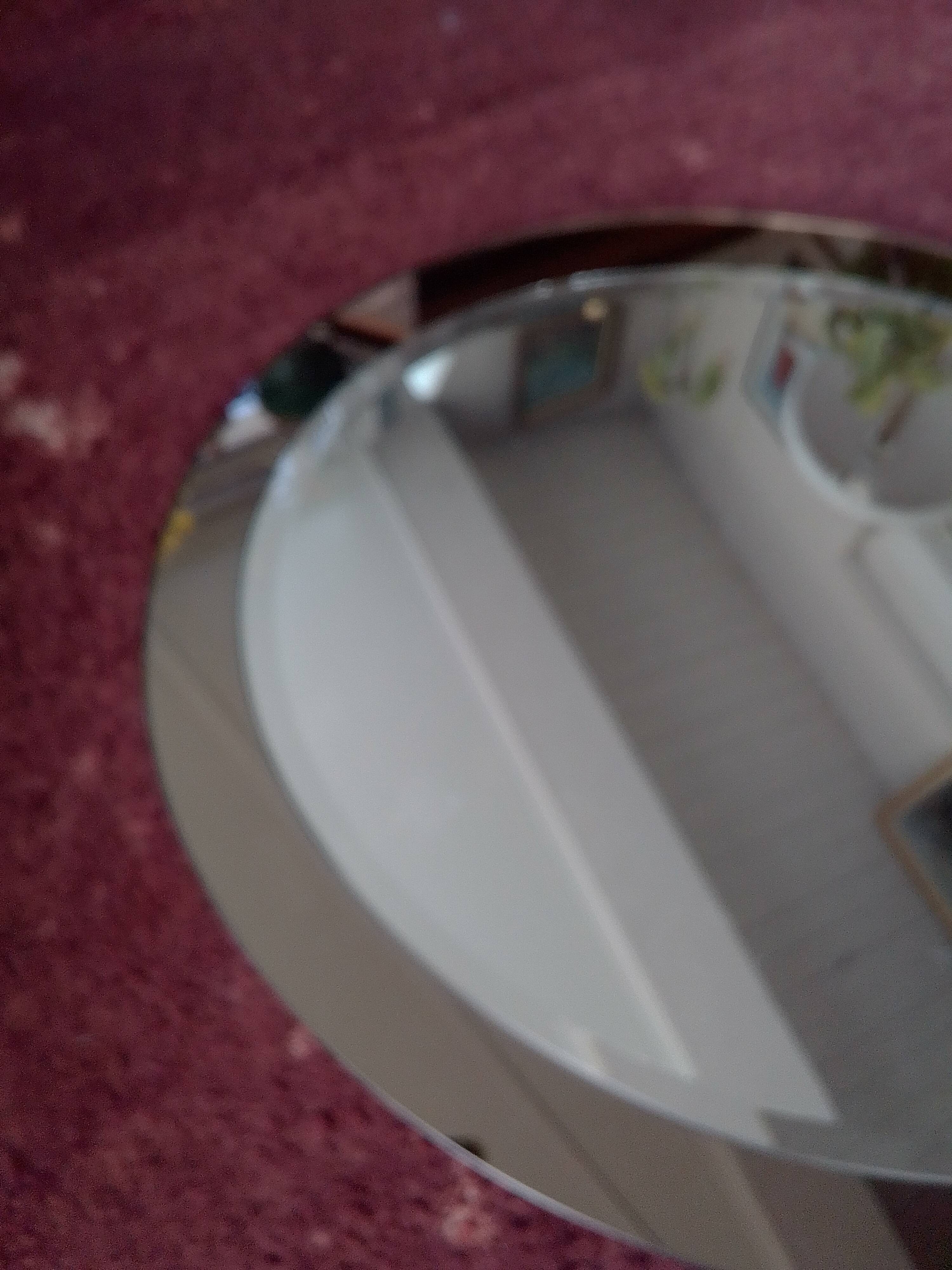 Italian oval mirror by Antonio Lupi for Cristal Luxor