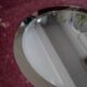 Italian oval mirror by Antonio Lupi for Cristal Luxor
