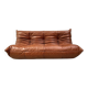 Togo sofa in cognac cowhide by Michel Ducaroy for Ligne Roset.