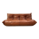 Togo sofa in cognac cowhide by Michel Ducaroy for Ligne Roset.