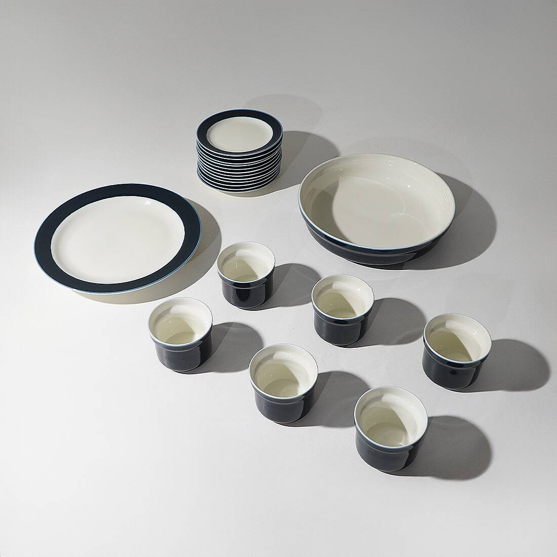 “Eco” Service Set by Giovanni Garibaldi for Ginori, 1970s