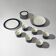 “Eco” Service Set by Giovanni Garibaldi for Ginori, 1970s