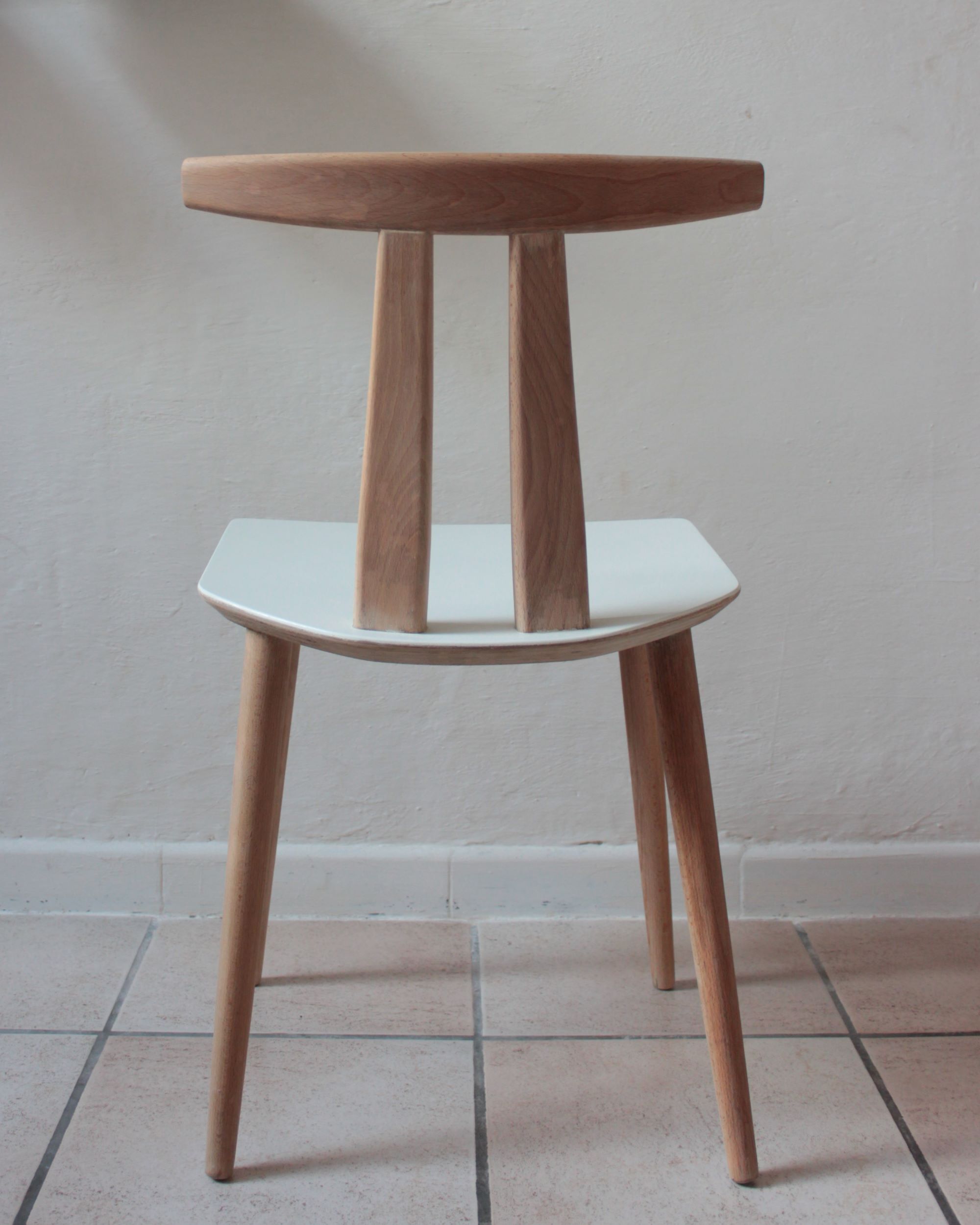 Chair j48, design poul m.volther, 1950, fdb møbler