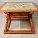 19th-century painted wooden changing table