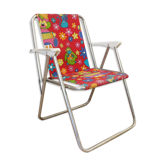 Folding camp armchair for child