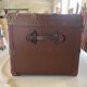 TRAVEL TRUNK RECTANGLE DEBUT XXE WOOD BROWN LEATHER SHEATH