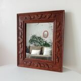 Antique mirror in carved wood