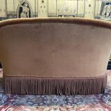 Sofa - Napoleon III toad bench in GOLD velvet