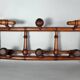 Old wooden wall coat rack turned bamboo style Good condition SB907
