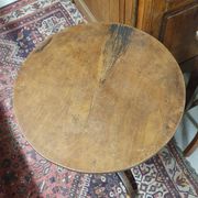 Walnut pedestal table
