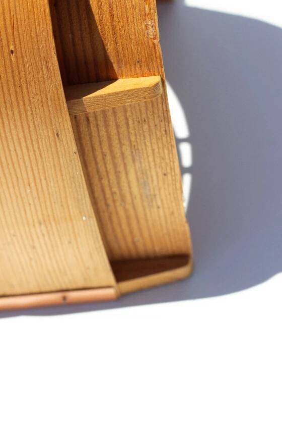 Hans-Agne Jakobsson wall lamp in pine veneer V155 - Sweden, 1960s