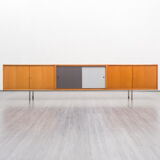 Sideboard in teak, 300cm