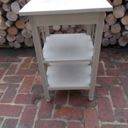 Grey wooden stool