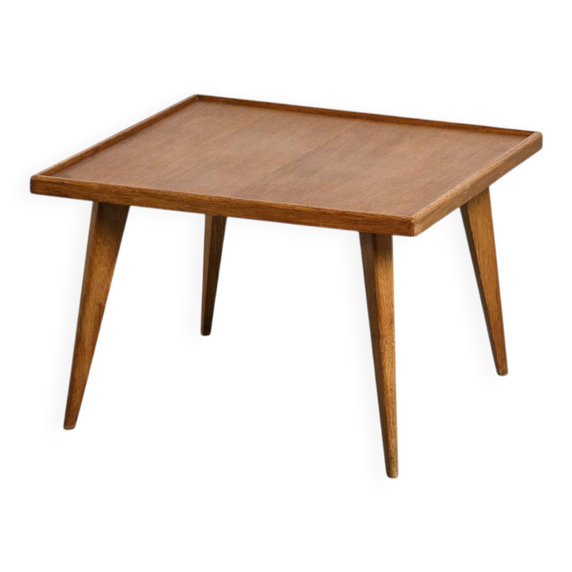 Coffee table with tapered legs, France, circa 1950-1960.