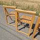 Set of 4 folding chairs by Aldo Jacober