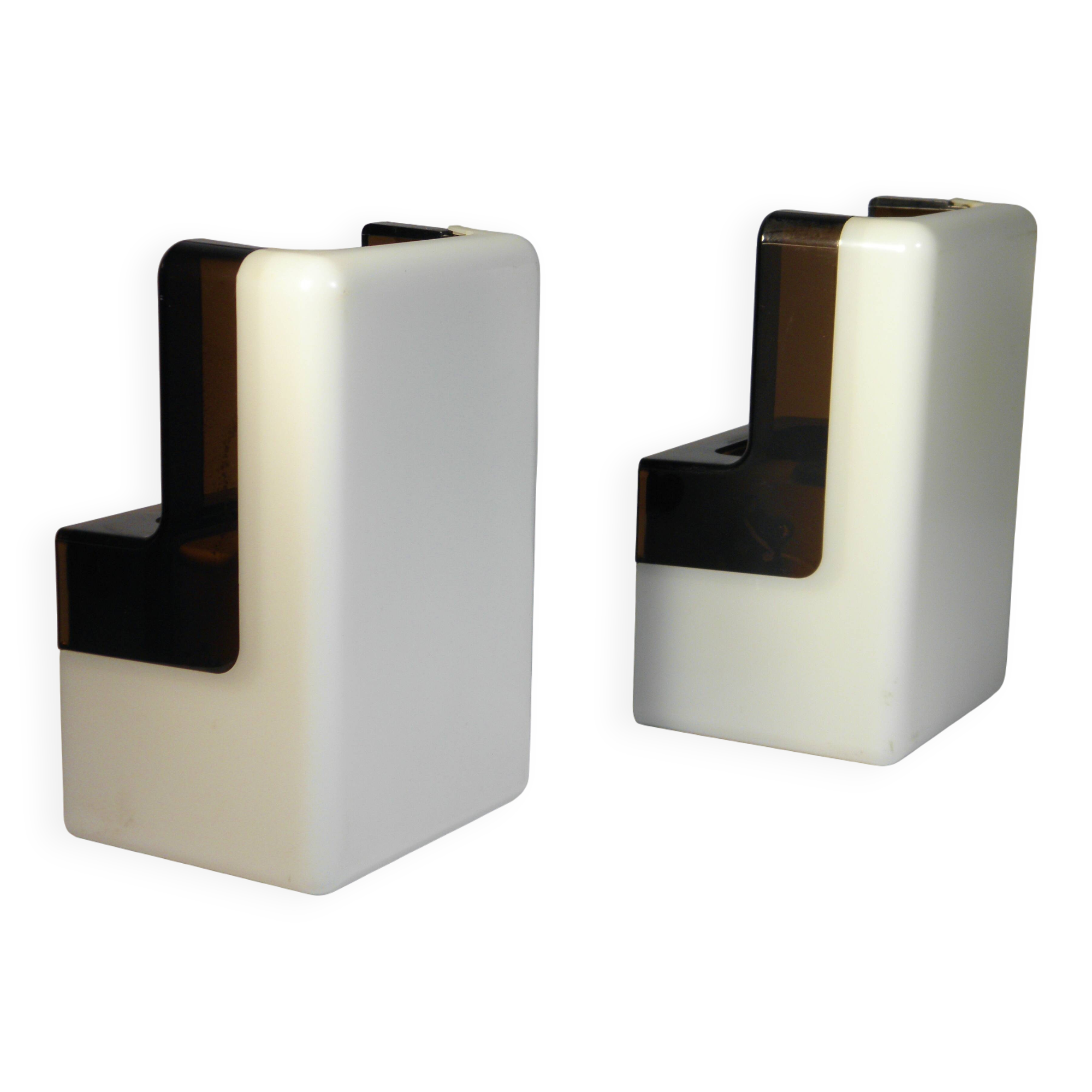 Pair of 1970s design wall lights