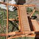 Set of 4 wicker and rattan armchairs