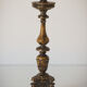 18th Century Gilded Wood Candlestick