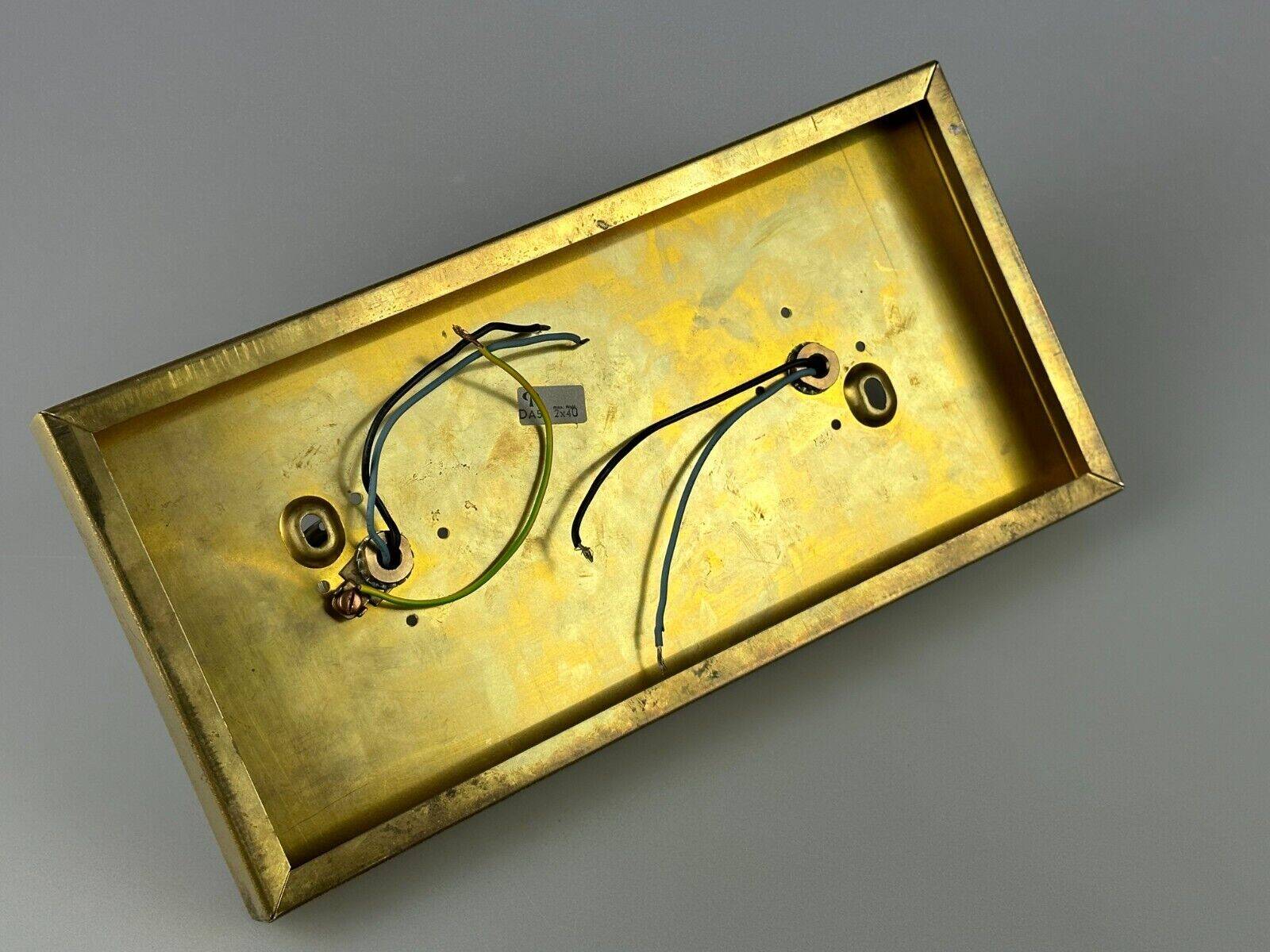 60s 70s peill & putzler cube wall lamp wall sconce ice glass space design