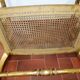 Gilded wood cane bench
