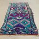 Small vintage turkish rug 91x52 cm, short runner, tribal, shabby, mini carpet