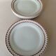 5 assiettes plates KG Lunéville, modèle Madrigal