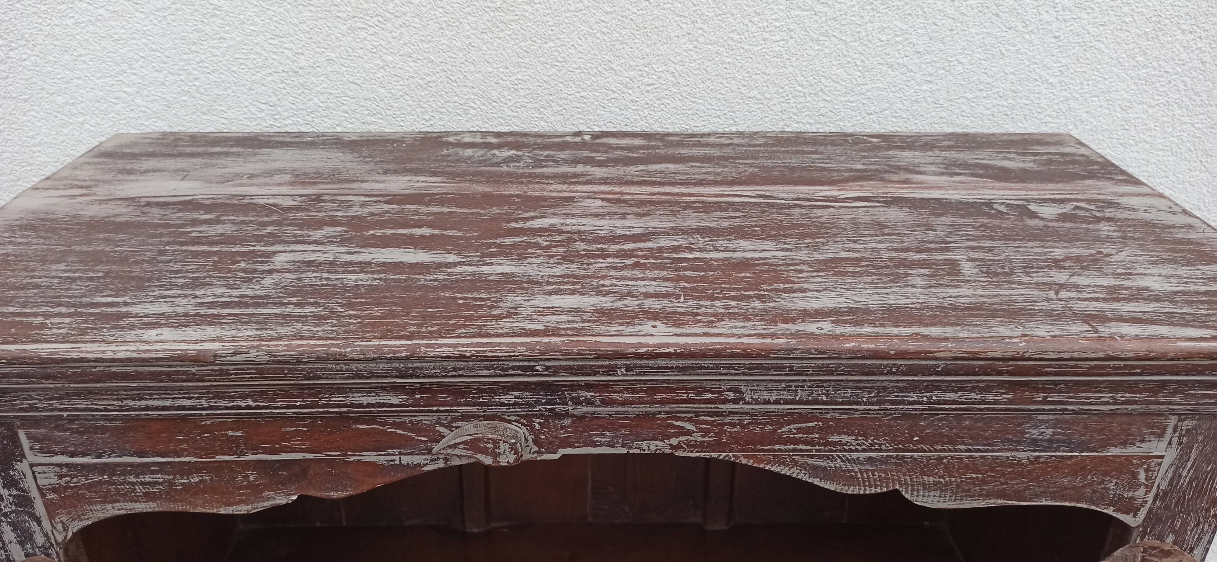 Old wooden cabinet with two doors