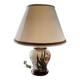 Ceramic base table lamp + lampshade - Height 59 cm