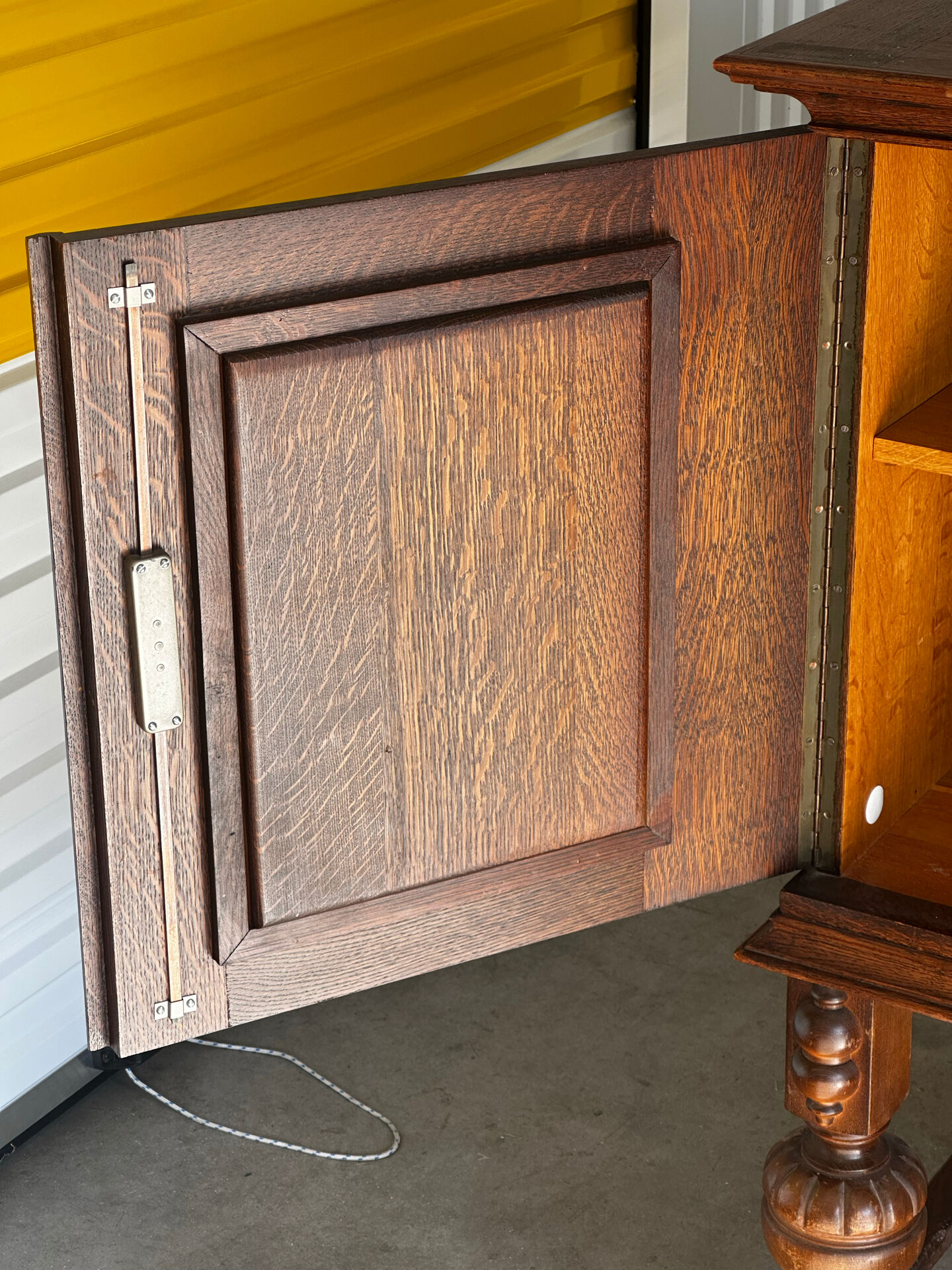 Large carved oak buffet in neo-Renaissance style, mid-20th century.